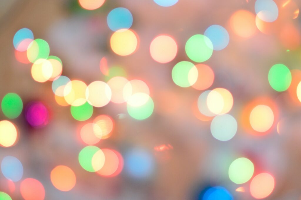 blurred image of multi-colored lights